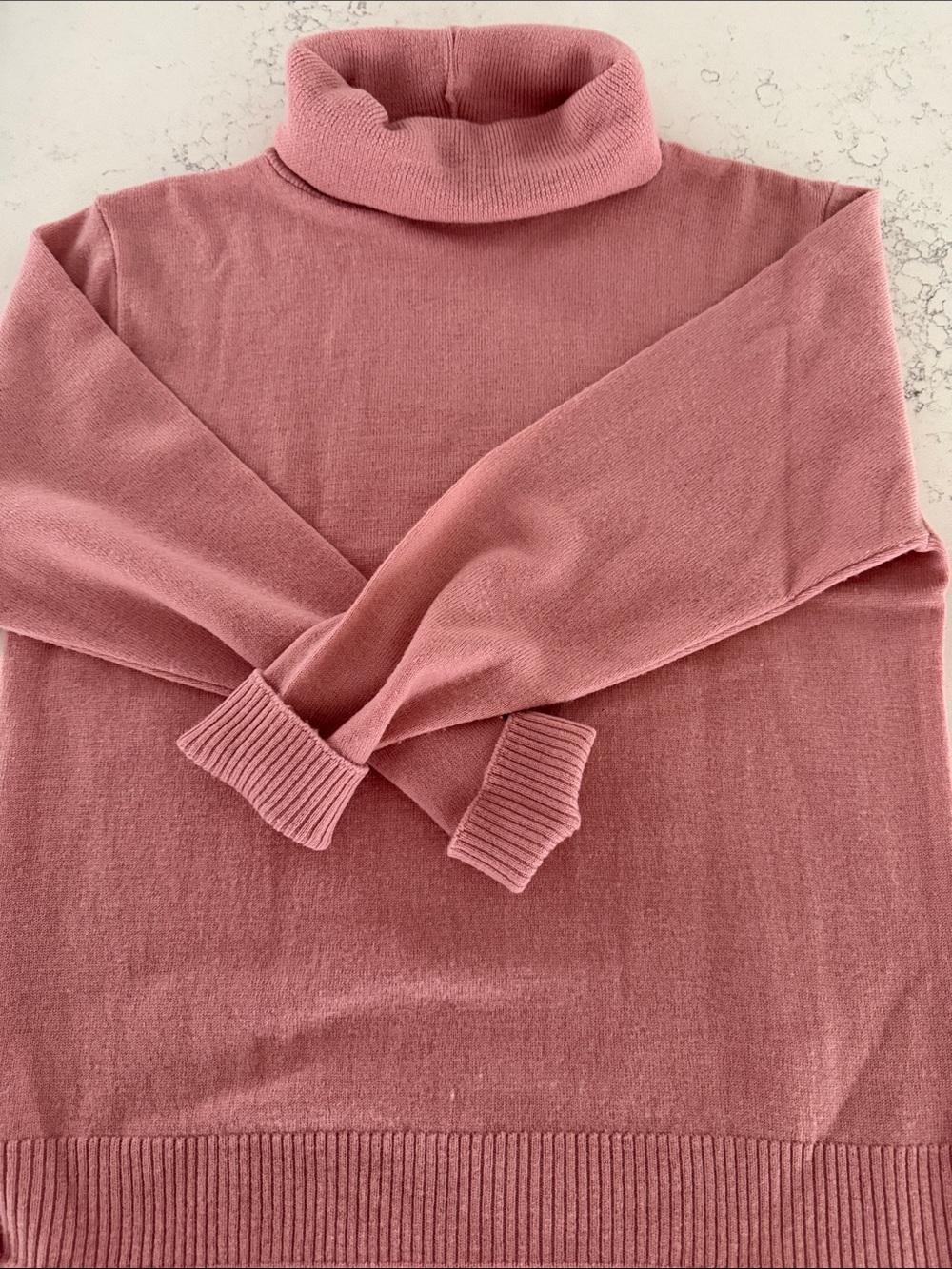 Pendleton Rose Pink Turtleneck 100% Virgin Wool Sweater